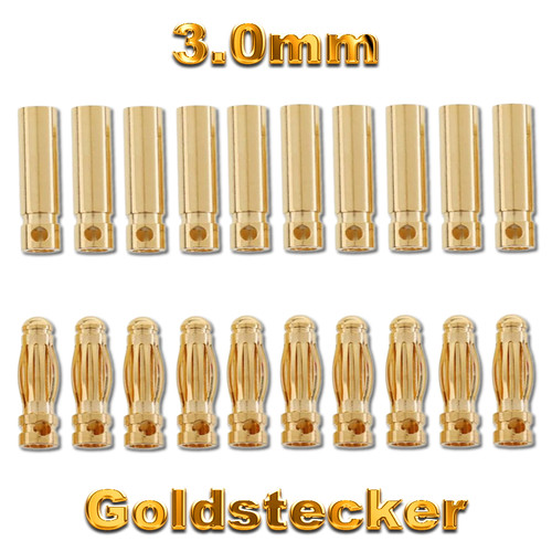3mm 0mm stecker goldstecker - 3,0mm,