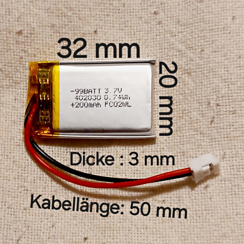 Lipo akku 402030 - akku,