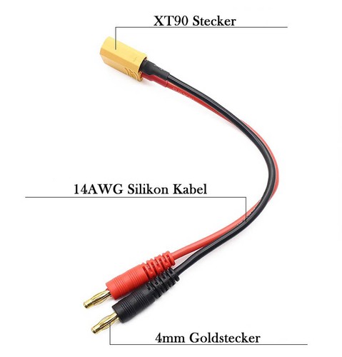 Ladekabel xt90 stecker lipo - ladekabel,